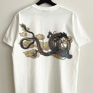 Dragonball Z Graphic T Shirt Size Large White Cotton Anime‎ Tee